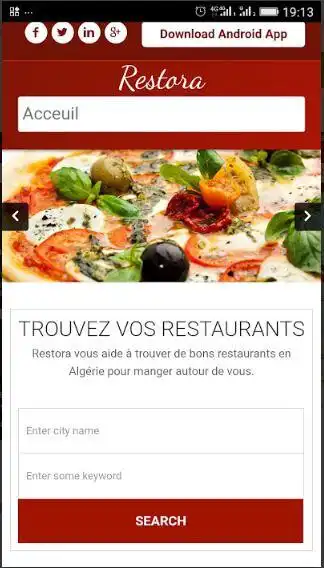 Play Restora - Restaurants DAlgéri as an online game Restora - Restaurants DAlgéri with UptoPlay