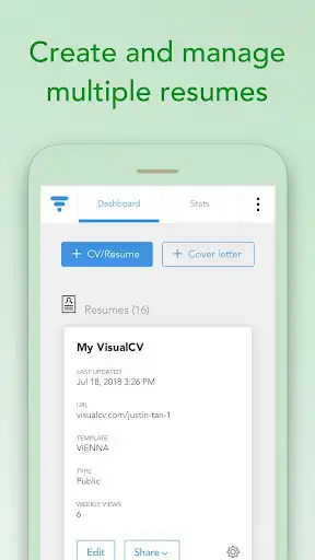 Play Resume Builder  CV Maker By VisualCV as an online game Resume Builder  CV Maker By VisualCV with UptoPlay