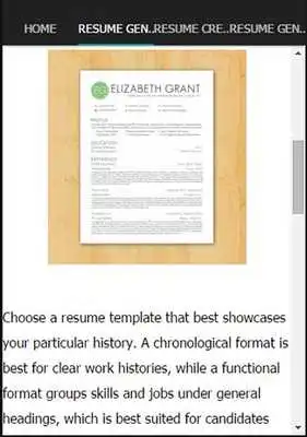 Play Resume Generator Genius