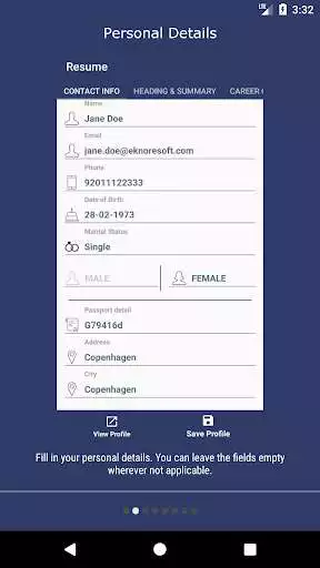 Play Resume PDF Maker