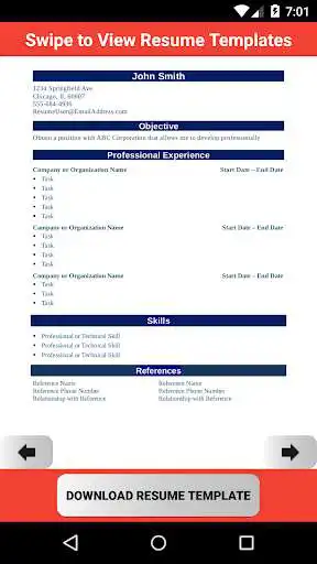 Play APK Resume Template Creator Free  and enjoy Resume Template Creator Free with UptoPlay highestmountain.troychuinard.com.resumetemplatepro
