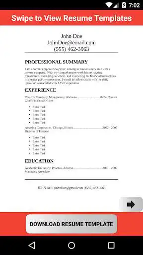 Play APK Resume Template Creator Free  and enjoy Resume Template Creator Free with UptoPlay highestmountain.troychuinard.com.resumetemplatepro