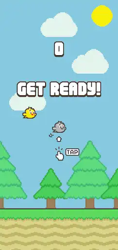 Play Retro Bird - Flap your wings to fly as an online game Retro Bird - Flap your wings to fly with UptoPlay