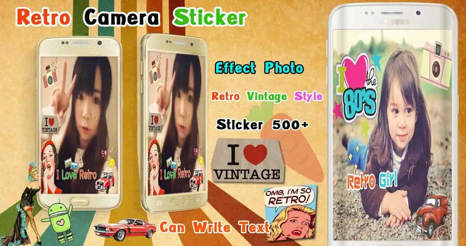 Play Retro Camera Sticker