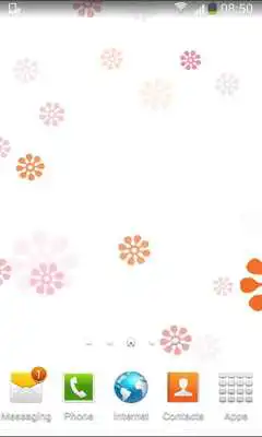 Play Retro Color Flower Wallpaper