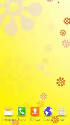 Play Retro Color Flower Wallpaper