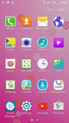 Play Retro Color Flower Wallpaper
