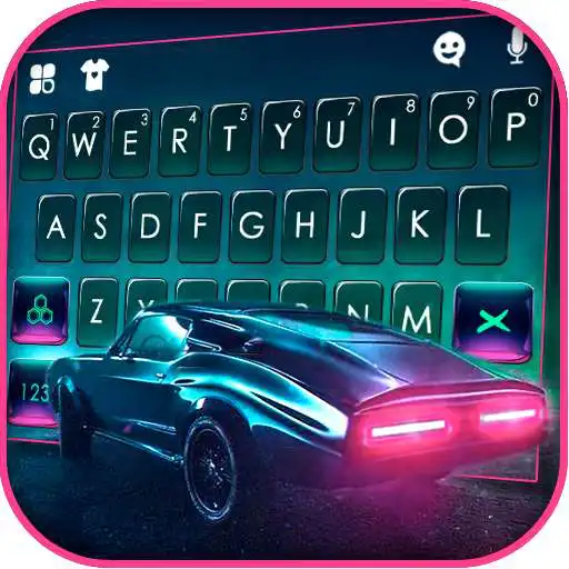 Play Retro Cyberpunk Car Keyboard Theme APK