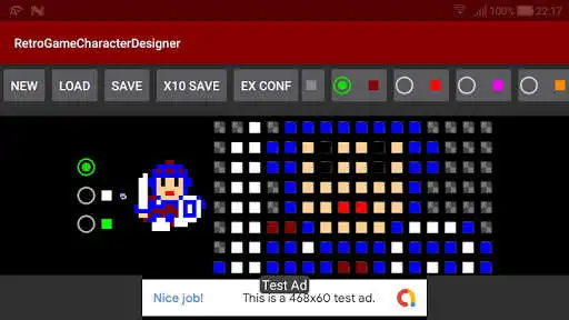 Play Retro Game Character Designer as an online game Retro Game Character Designer with UptoPlay