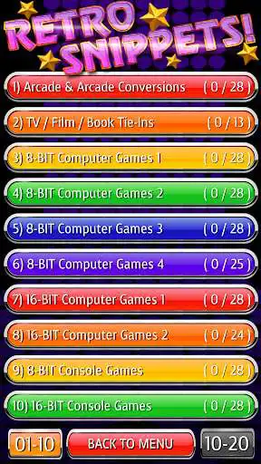 Play Retro Games Snippets Challenge as an online game Retro Games Snippets Challenge with UptoPlay
