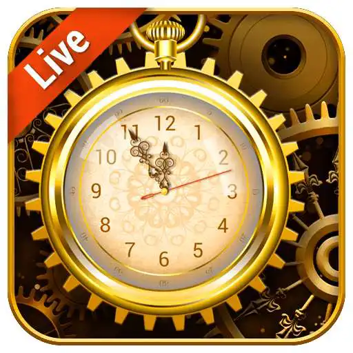 Free play online Retro Golden Clock Wallpaper Live 2019  APK