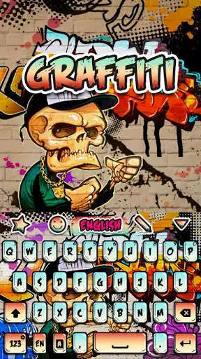 Play APK Retro Grafitti GO Keyboard Animated Theme  and enjoy Retro Grafitti GO Keyboard Animated Theme with UptoPlay com.jb.emoji.gokeyboard