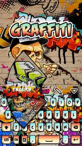 Play APK Retro Grafitti GO Keyboard Animated Theme  and enjoy Retro Grafitti GO Keyboard Animated Theme with UptoPlay com.jb.emoji.gokeyboard