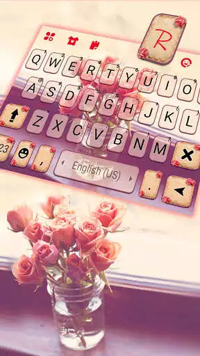 Play Retro Rose Vase Keyboard Background as an online game Retro Rose Vase Keyboard Background with UptoPlay