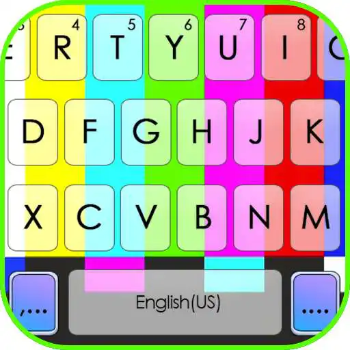 Play Retro TV Static Keyboard Background APK