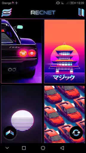 Play Retrowave Wallpapers - Live Wallpapers,GIF & Radio  and enjoy Retrowave Wallpapers - Live Wallpapers,GIF & Radio with UptoPlay