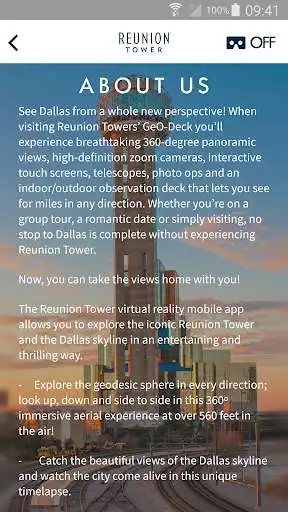 Play Reunion Tower VR as an online game Reunion Tower VR with UptoPlay