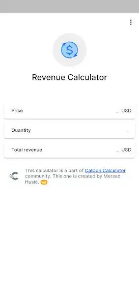 Play Revenue Calculator  and enjoy Revenue Calculator with UptoPlay
