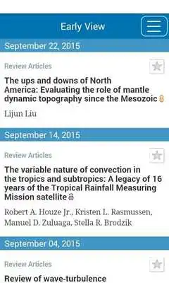 Play Reviews of Geophysics
