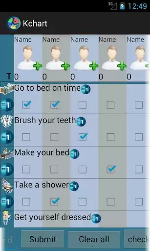 Play Reward Kids Chart/ Chore Chart as an online game Reward Kids Chart/ Chore Chart with UptoPlay