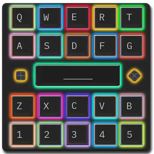Free play online RGB Animated Backlit Mechanical Keyboard + Emojis APK
