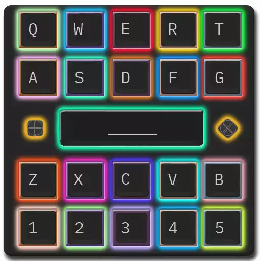 RGB Animated Backlit Mechanical Keyboard + Emojis online game with UptoPlay