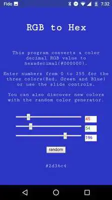Play RGB to Hex