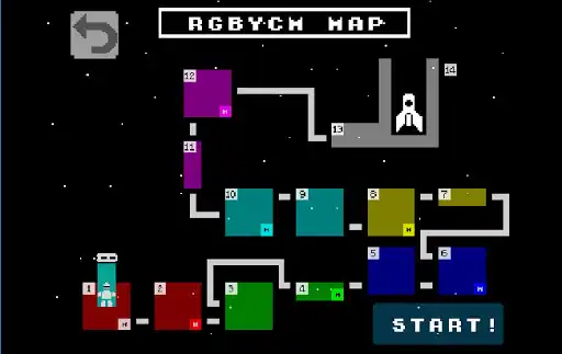Play RGBYCM - The Quest for the Fuel Cells as an online game RGBYCM - The Quest for the Fuel Cells with UptoPlay