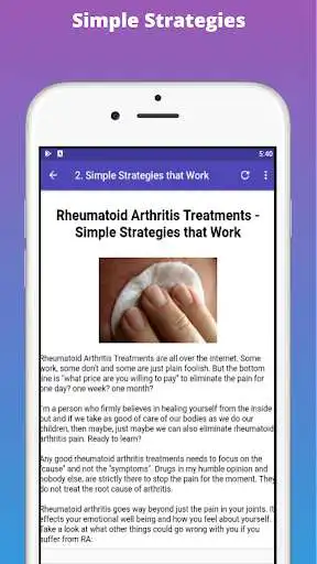 Play Rheumatoid Arthritis Treatment Guidelines as an online game Rheumatoid Arthritis Treatment Guidelines with UptoPlay