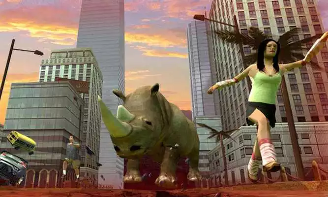 Play Rhino Rampage Attack Play Rhino Rampage Attack