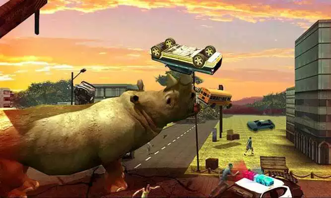 Play Rhino Rampage Attack Play Rhino Rampage Attack