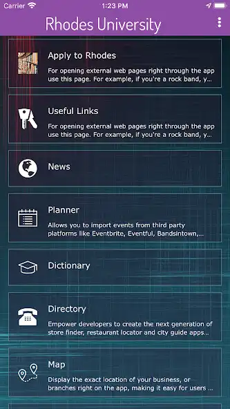 Play Rhodes University App  and enjoy Rhodes University App with UptoPlay
