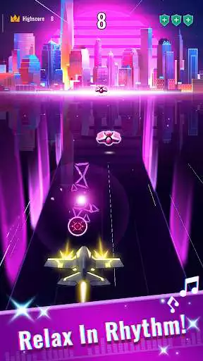 Play Rhythm Flight: EDM Music Game as an online game Rhythm Flight: EDM Music Game with UptoPlay
