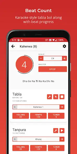 Play Rhythm Tabla  Tanpura PREMIUM as an online game Rhythm Tabla  Tanpura PREMIUM with UptoPlay