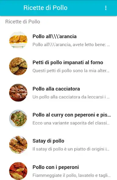 Play Ricette Di Pollo as an online game Ricette Di Pollo with UptoPlay