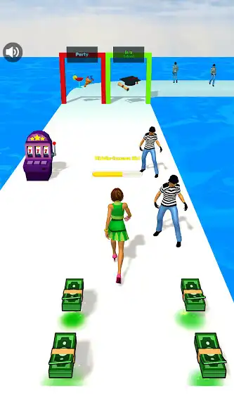 Play Rich Girl Runner 3D as an online game Rich Girl Runner 3D with UptoPlay