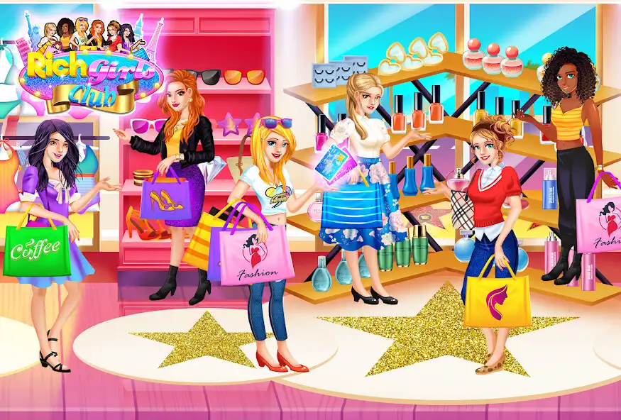 Play Rich Girls Shopping Games as an online game Rich Girls Shopping Games with UptoPlay