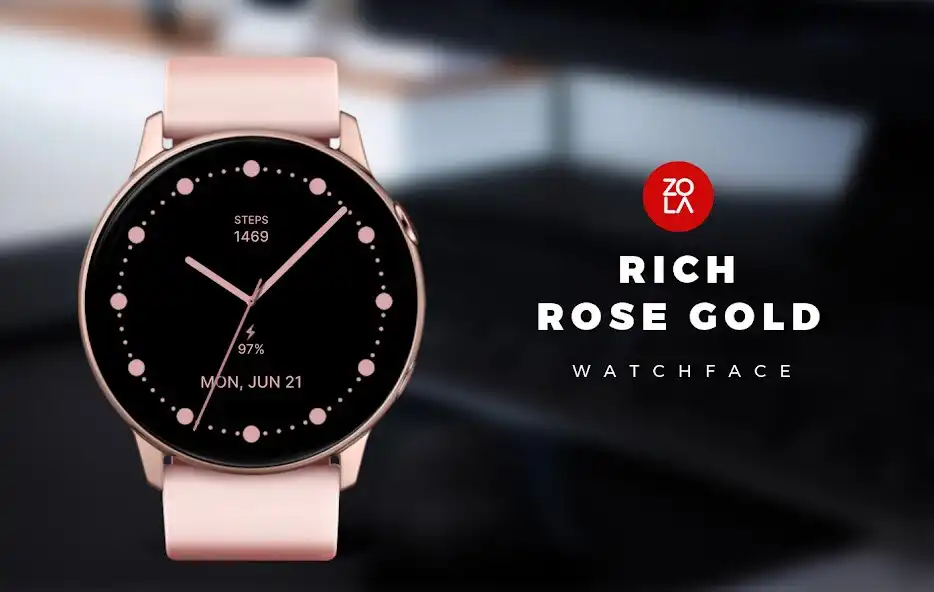 Play Rich Rose Gold Watch Face  and enjoy Rich Rose Gold Watch Face with UptoPlay