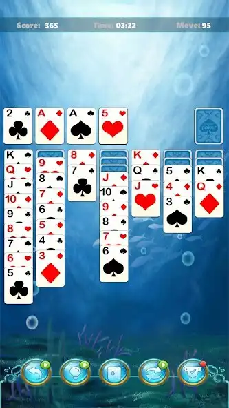 Play Rich Solitaire:Sea World as an online game Rich Solitaire:Sea World with UptoPlay