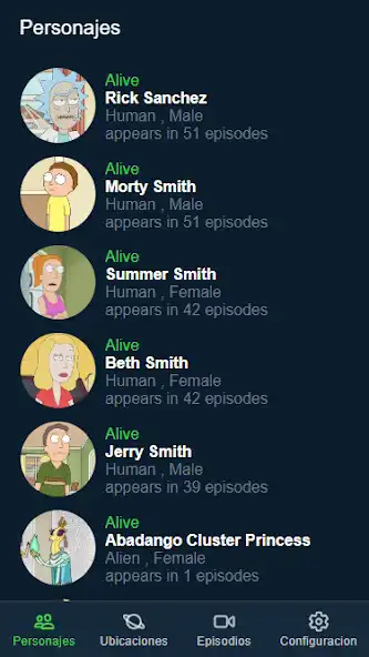 Play Rick and Morty Personajes  and enjoy Rick and Morty Personajes with UptoPlay