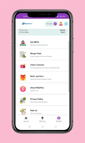 Play Ridapay-Recharge Commissionapp as an online game Ridapay-Recharge Commissionapp with UptoPlay