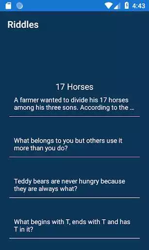 Play Riddle - Question and Solution as an online game Riddle - Question and Solution with UptoPlay