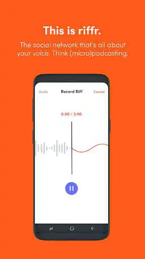 Play riffr - social (micro) podcasting  and enjoy riffr - social (micro) podcasting with UptoPlay