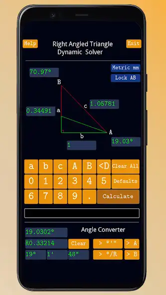 Play Right Angled Triangle Solver  and enjoy Right Angled Triangle Solver with UptoPlay