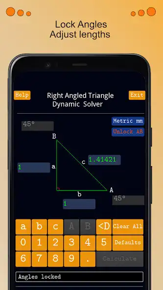 Play Right Angled Triangle Solver as an online game Right Angled Triangle Solver with UptoPlay