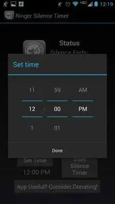 Play Ringer Silence Timer