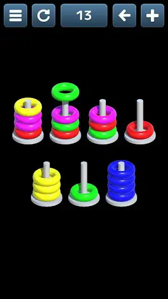 Play Ring Sort Puzzle as an online game Ring Sort Puzzle with UptoPlay