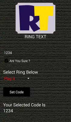 Play Ring Text