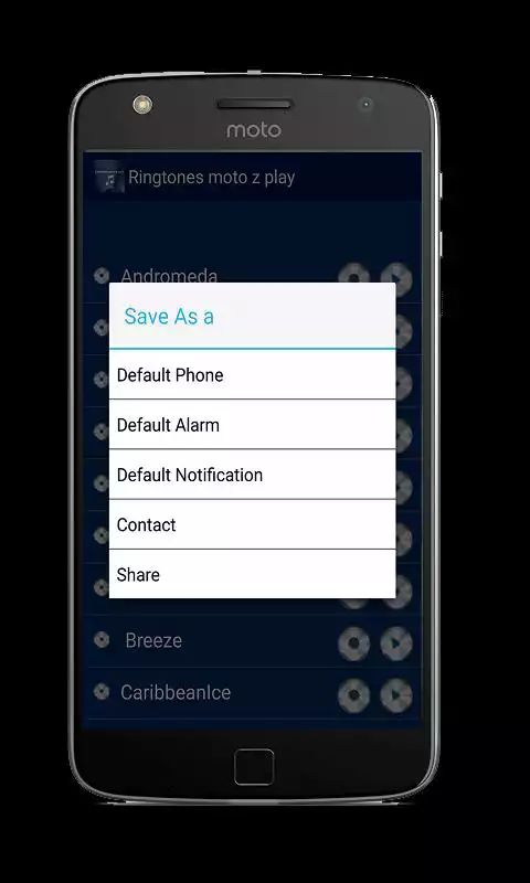 Play Ringtone moto z play