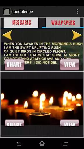 Play RIP and condolence messages